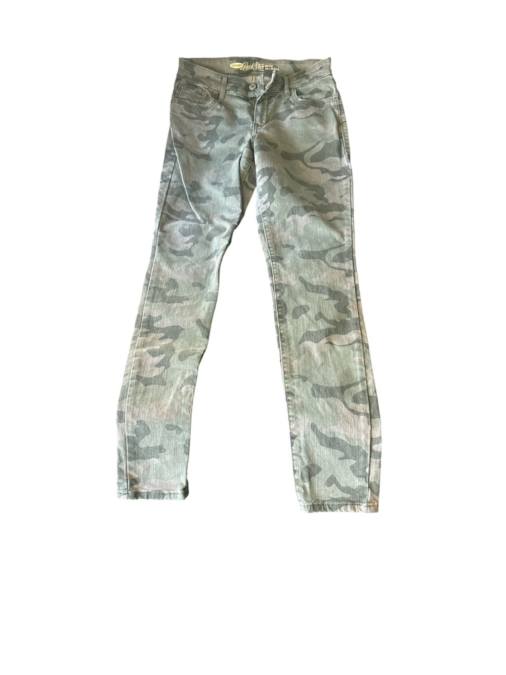 Old Navy Rockstar Camo Skinny Jeans - Olive Green